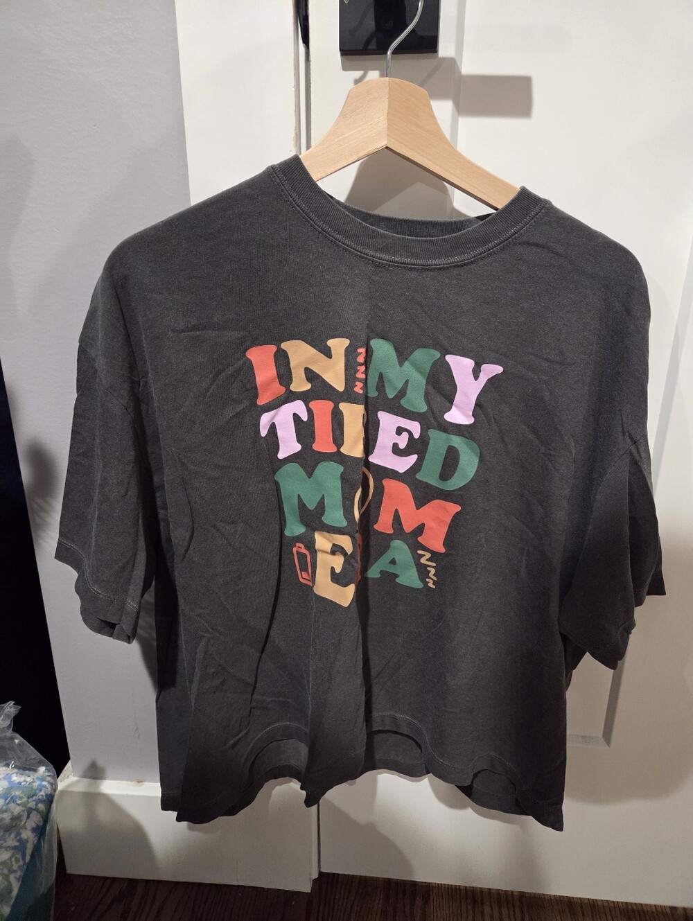 Tired Mom Era Midi Crop Tee - Picture 3 of 5